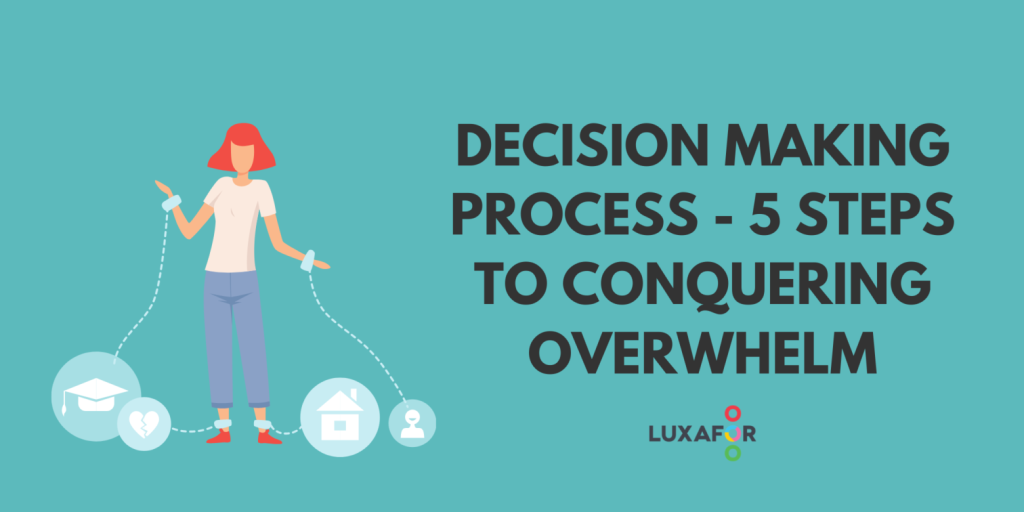 Decision Making Process - 5 Steps to Conquering Overwhelm 1 Decision Making Process - 5 Steps to Conquering Overwhelm - Luxafor