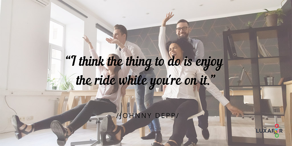 143 Uplifting Motivational Quotes for Work to Boost Your Performance 5 Motivational quote image: Enjoy the ride