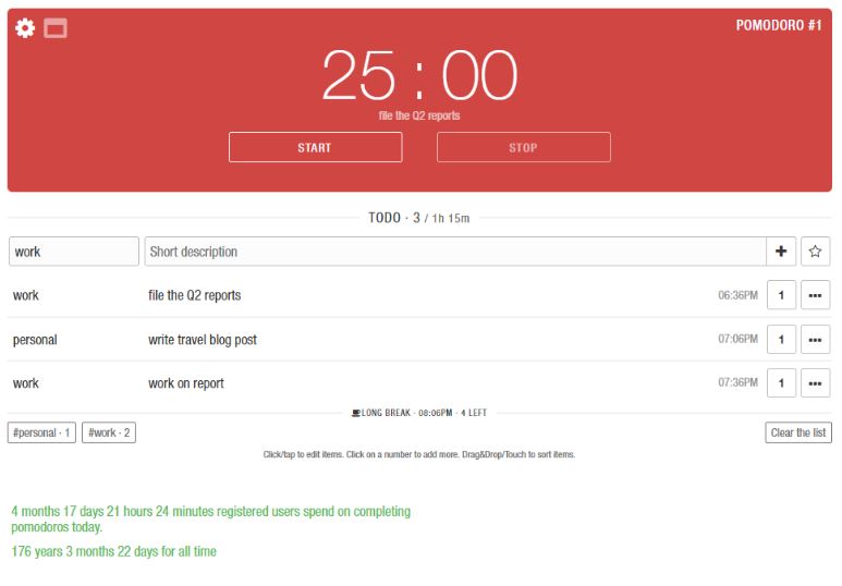 Ultimate List of 11 Best Free Pomodoro Time Tracking Apps to Benefit Your Productivity (2020) 6 Productivity gadget for time management
