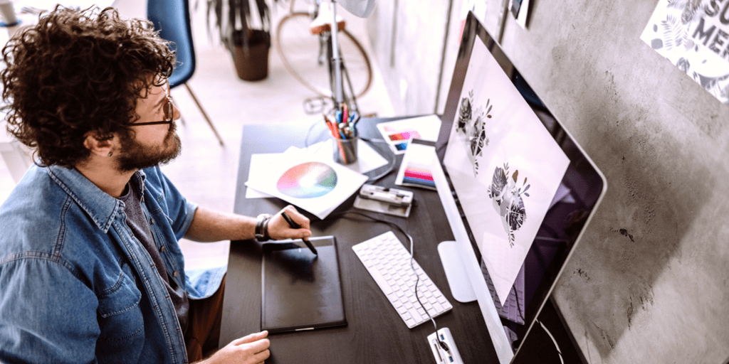 Generative AI. Can it boost your productivity? 12 Productive-man-working-drawing