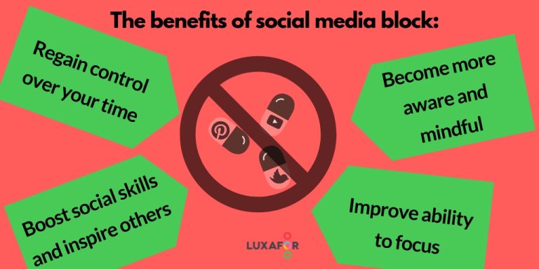 Break Free From Social Media Addiction With This 3-Step Plan 6 The benefits of social media block Luxafor