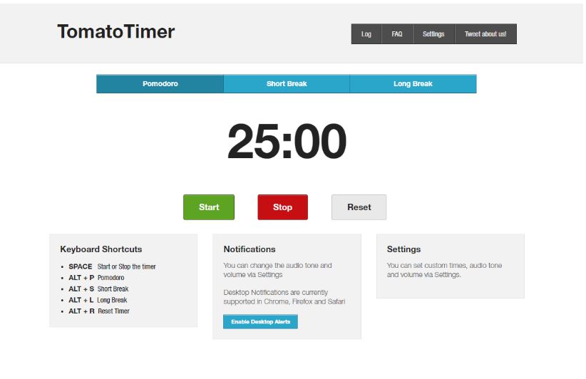 Ultimate List of 11 Best Free Pomodoro Time Tracking Apps to Benefit Your Productivity (2020) 5 TomatoTimer