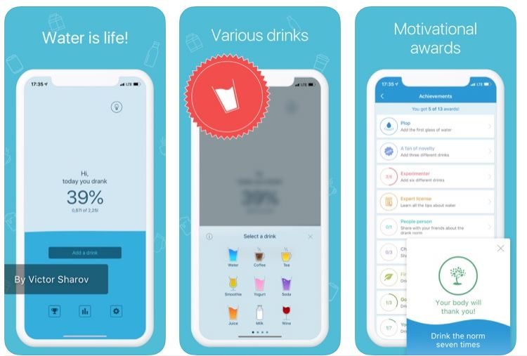 7 Super Smart and Easy Ways to Stay Hydrated at Work 4 Water Tracking App e1567670700257