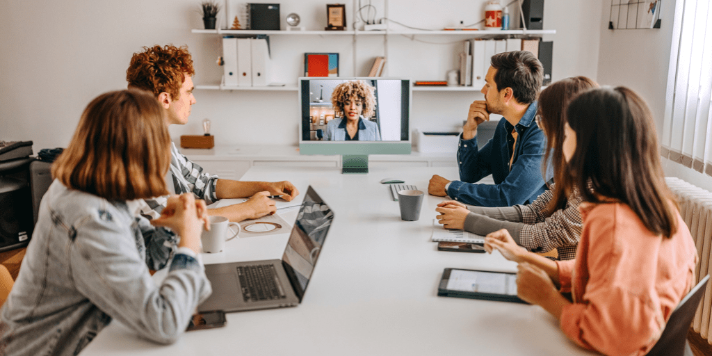 Manage Your Team Effectively While Working Remotely 3 Team meeting