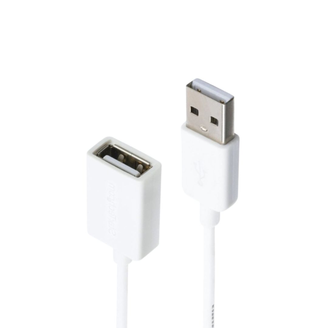 USB-A Male to USB-A Female Cable Extension White Luxafor USB-A Male to USB-A Female Cable Extension White Luxafor
